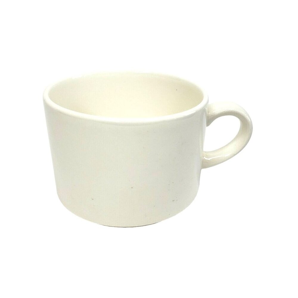Initial P Italy Coffee Mug Tea Cup – Off-White Ceramic Drinkware